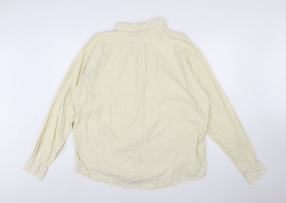 Polo Ralph Lauren Men's Beige Long Sleeve Classic Fit 2XL Cotton Button-Up Shirt
