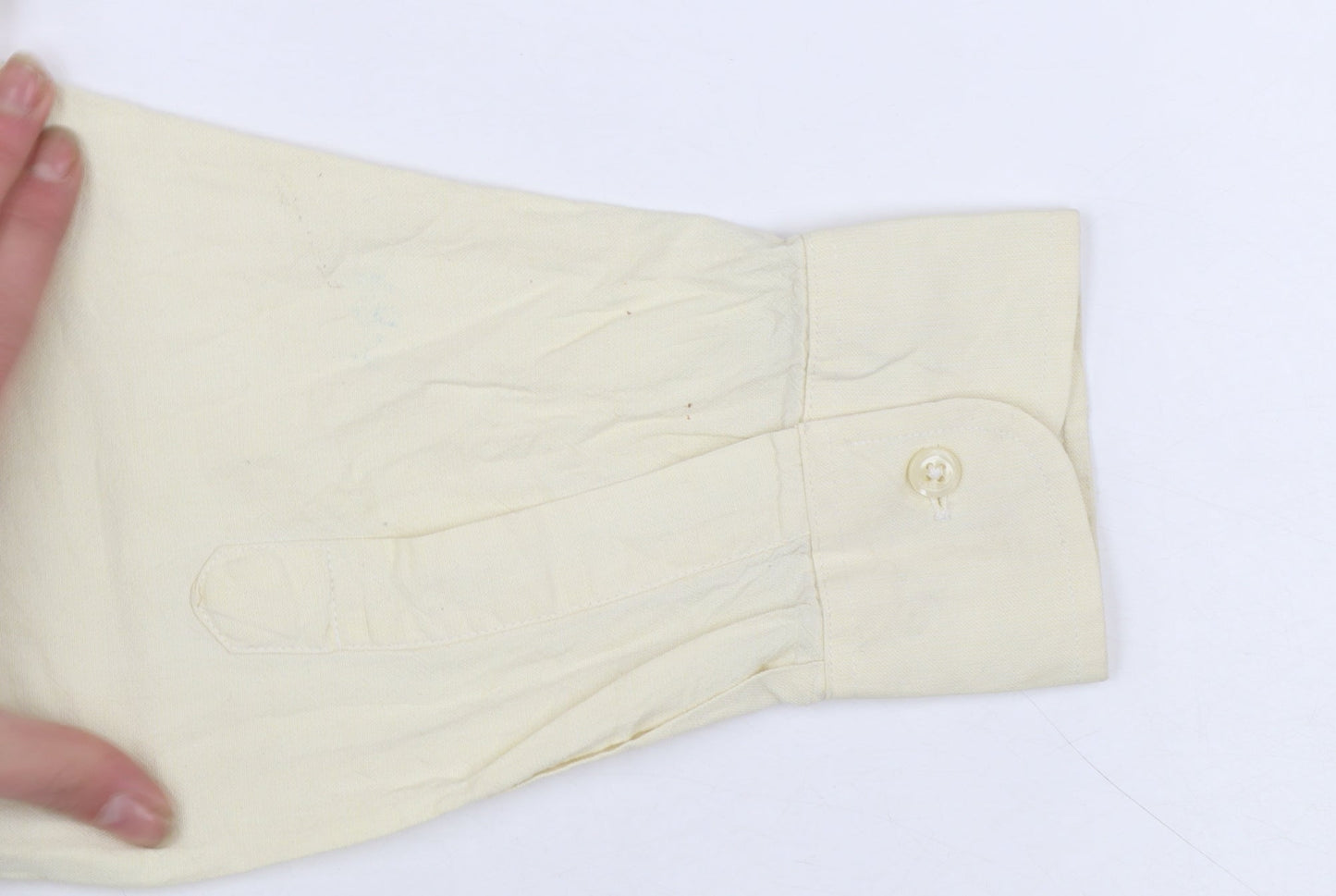 Polo Ralph Lauren Men's Beige Long Sleeve Classic Fit 2XL Cotton Button-Up Shirt