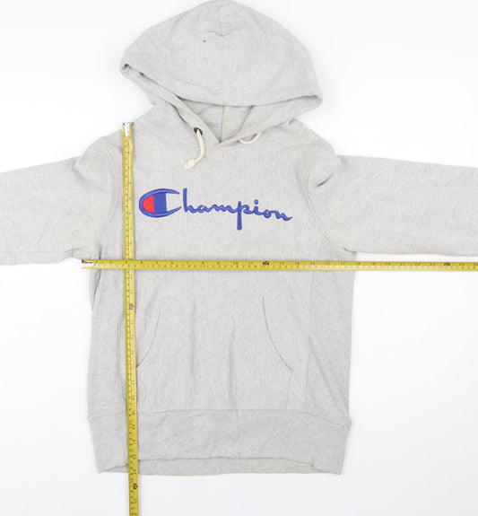 Champion Women's Grey Small Reverse Weave Pullover Hoodie