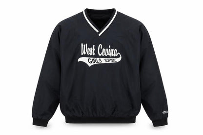 Rawlings Women's Black V-Neck Pullover Sweatshirt M West Covina Softball