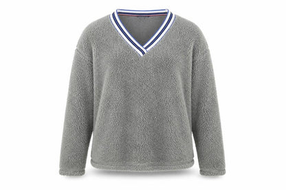 Tommy Hilfiger Womens Grey Fleece Pullover Sweatshirt Size L