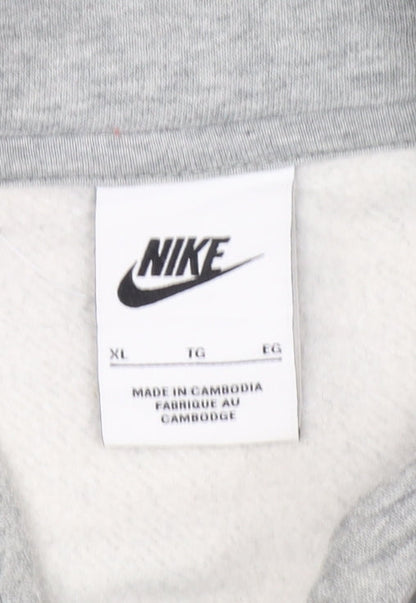 Nike Men's Grey XL Half Zip Fleece Sweatshirt Regular Fit