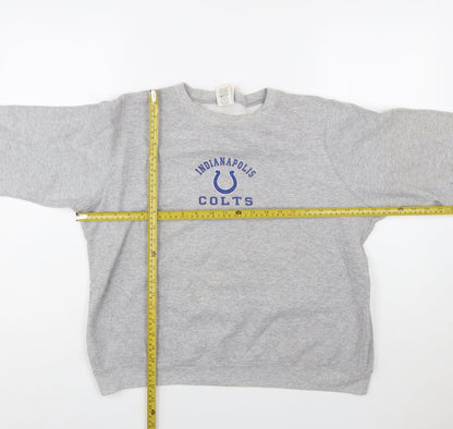 NFL For Her Grey Indianapolis Colts Women's XL Pullover Sweatshirt