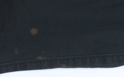 Lee Women’s Black Cargo Stretch Twill Trousers Size 14