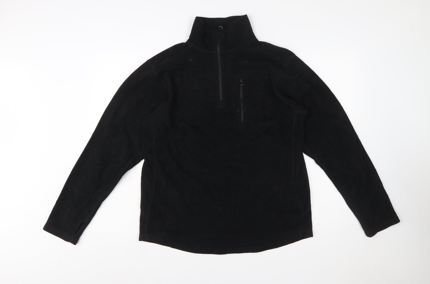 Condor Men's Black Fleece 1/4 Zip Pullover Sweatshirt Size L