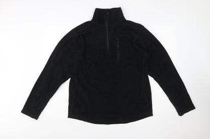Condor Men's Black Fleece 1/4 Zip Pullover Sweatshirt Size L