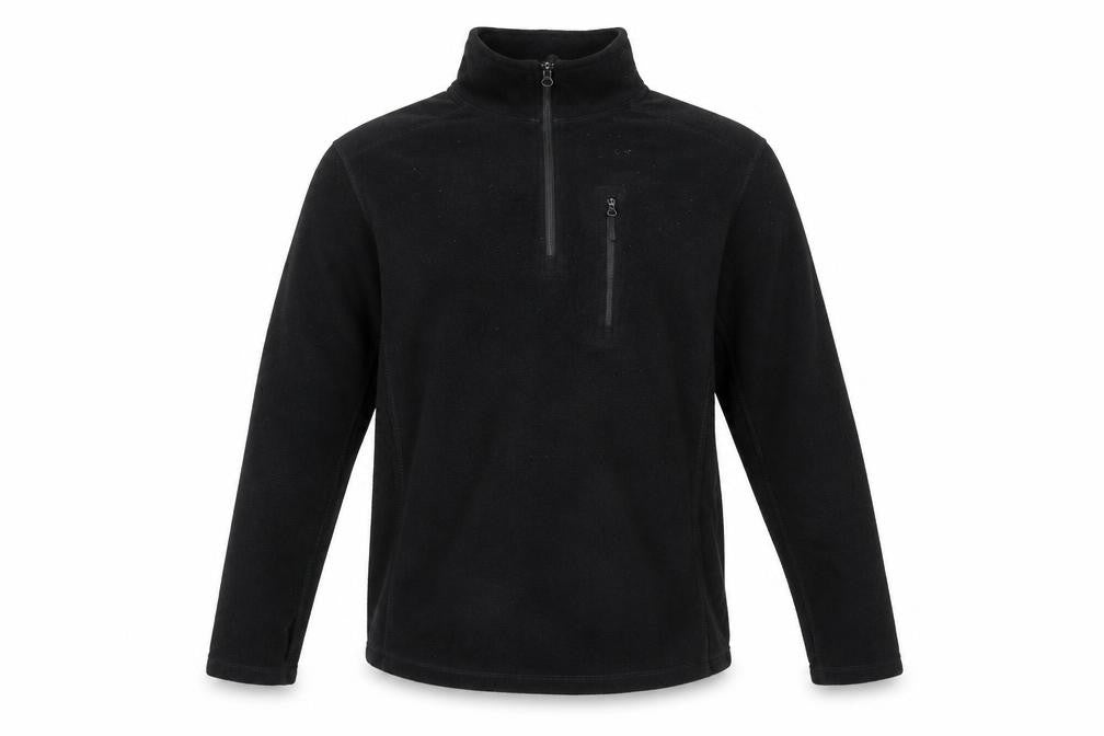 Condor Men's Black Fleece 1/4 Zip Pullover Sweatshirt Size L