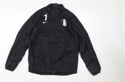 Nike Boys Black XL 13-15 Years Football Track Jacket Windproof