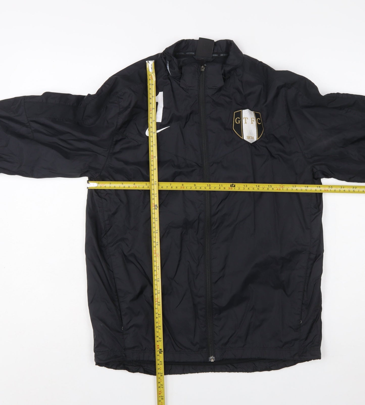 Nike Boys Black XL 13-15 Years Football Track Jacket Windproof