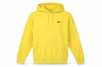 Nike Mens Yellow Pullover Hoodie M Hooded Fleece Sweatshirt