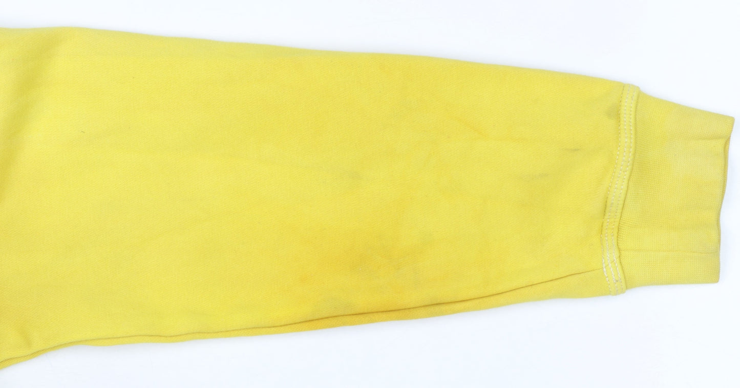 Nike Mens Yellow Pullover Hoodie M Hooded Fleece Sweatshirt