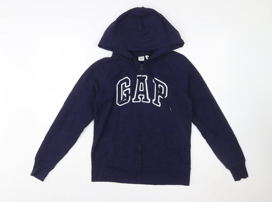 GAP Womens Navy Blue Full Zip Hoodie Small Classic Style