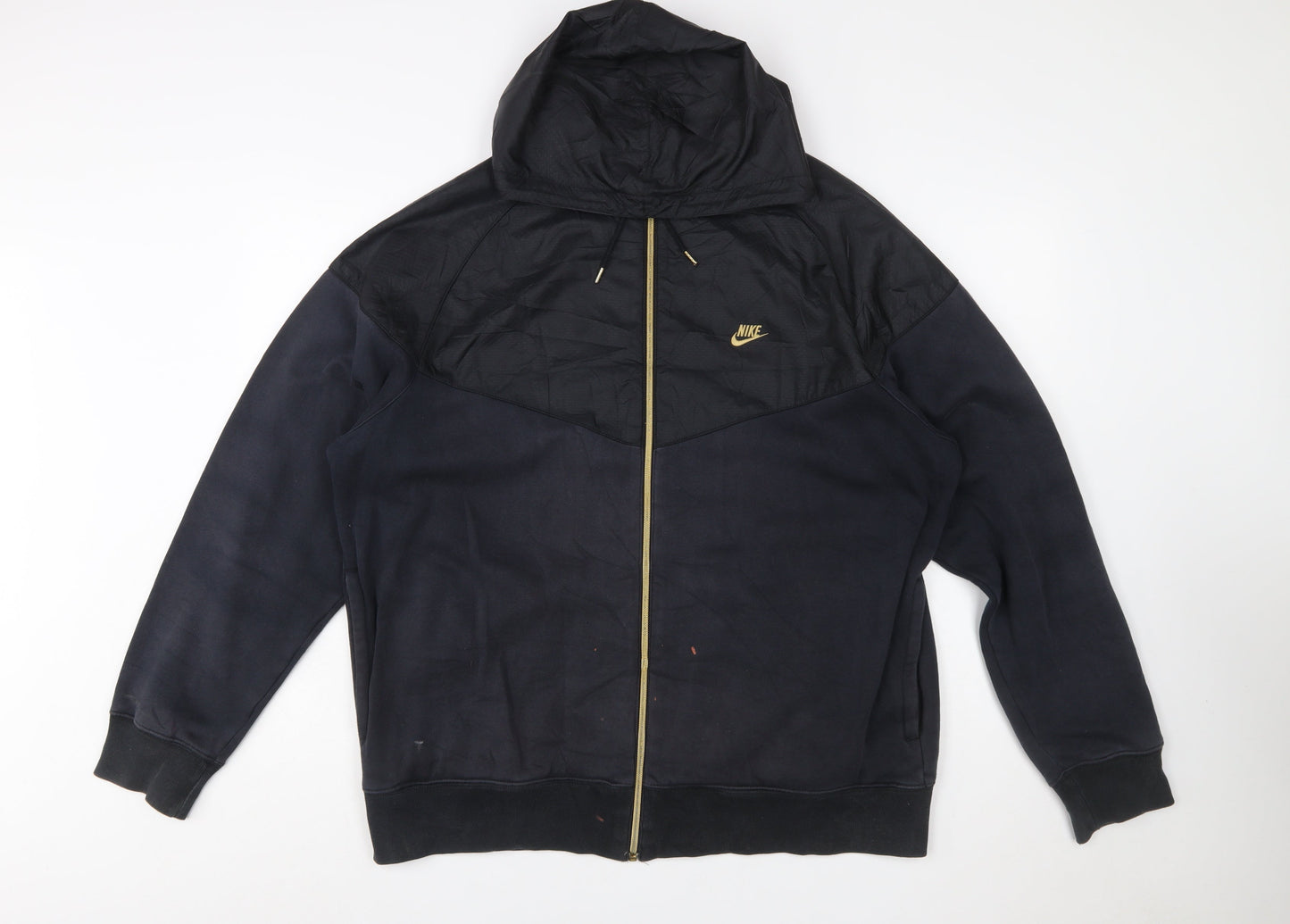 Nike Womens Black Full Zip Hoodie XL Sportswear Jacket