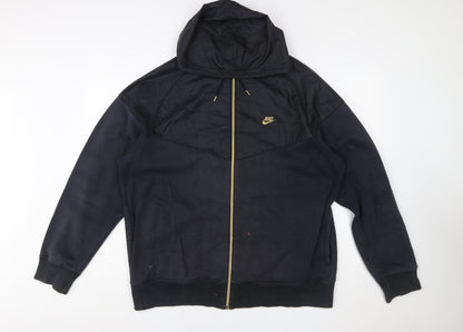 Nike Womens Black Full Zip Hoodie XL Sportswear Jacket