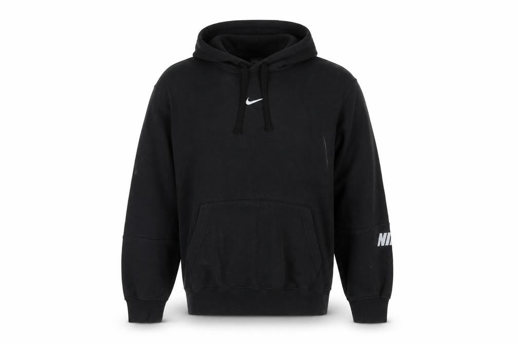 Nike Men's Black Large Pullover Hoodie Classic Fit Sportswear