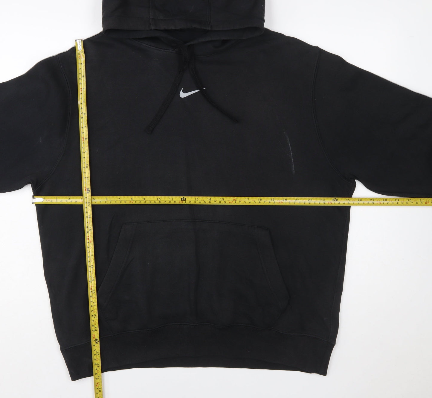Nike Men's Black Large Pullover Hoodie Classic Fit Sportswear