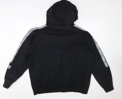 Nike Men's Black Large Pullover Hoodie Classic Fit Sportswear