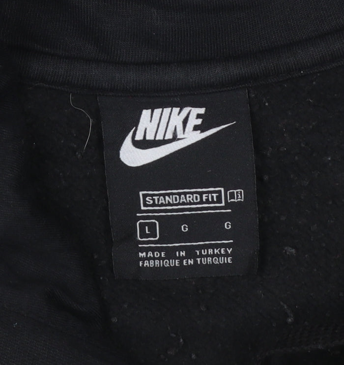 Nike Men's Black Large Pullover Hoodie Classic Fit Sportswear