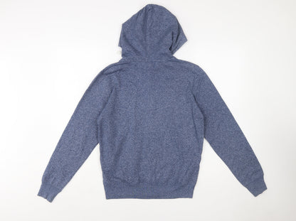 Champion Women's Blue Small Full Zip Hoodie Cotton Blend