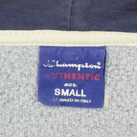 Champion Women's Blue Small Full Zip Hoodie Cotton Blend