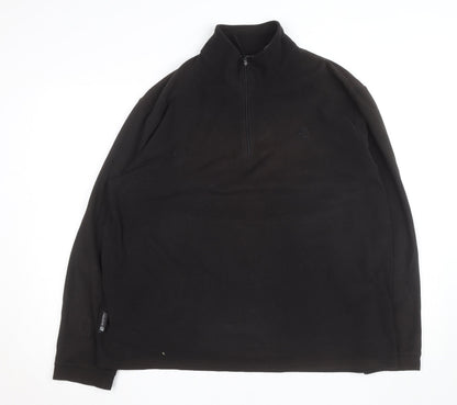 Mountain Essentials Men's Black XL Fleece 1/4 Zip Active Jacket