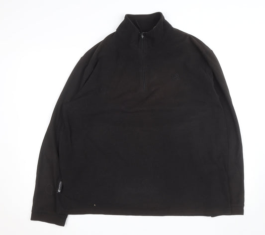 Mountain Essentials Men's Black XL Fleece 1/4 Zip Active Jacket