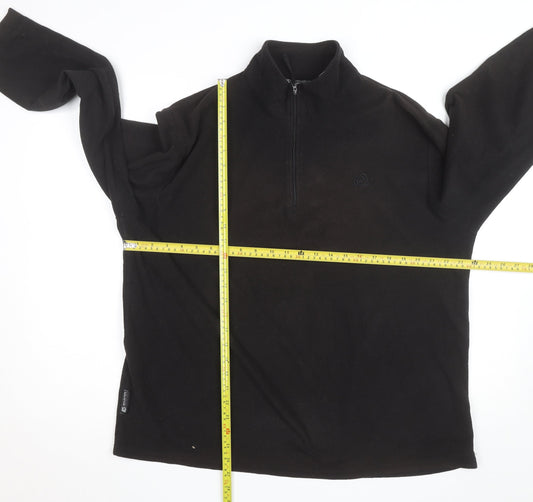 Mountain Essentials Men's Black XL Fleece 1/4 Zip Active Jacket