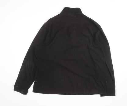 Mountain Essentials Men's Black XL Fleece 1/4 Zip Active Jacket