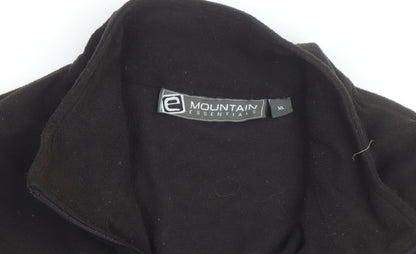 Mountain Essentials Men's Black XL Fleece 1/4 Zip Active Jacket