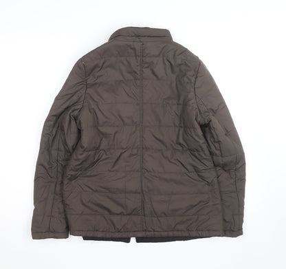 Marks & Spencer Women's Brown Petite Puffer Jacket UK 10