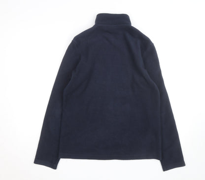Cotton Traders Womens Blue Size 12 Fleece Full Zip Jacket