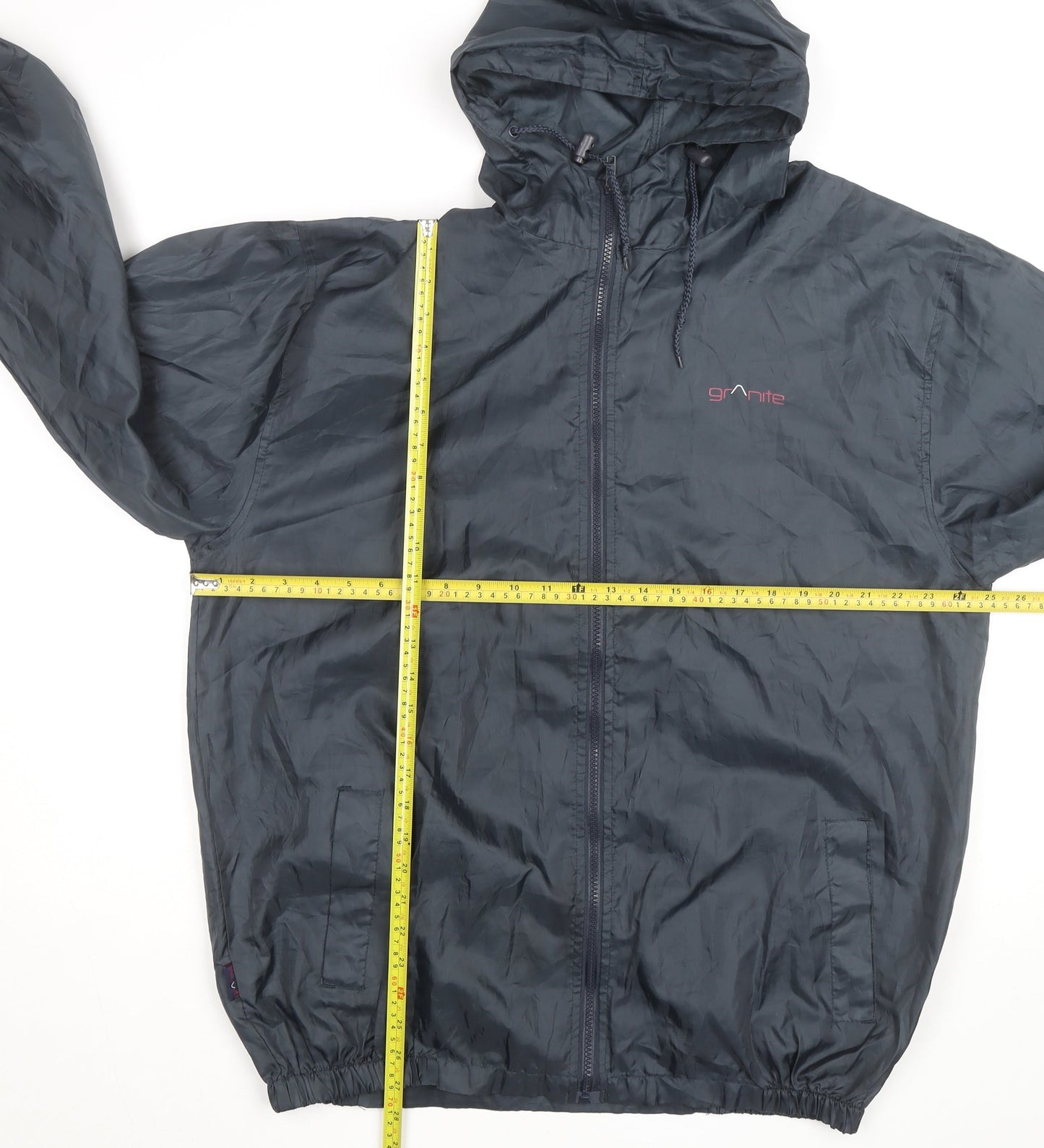 Granite Outdoors Women's Blue Hooded Windbreaker Jacket Size 16