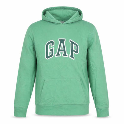 GAP Men’s Green Pullover Hoodie M Logo Fleece Sweatshirt