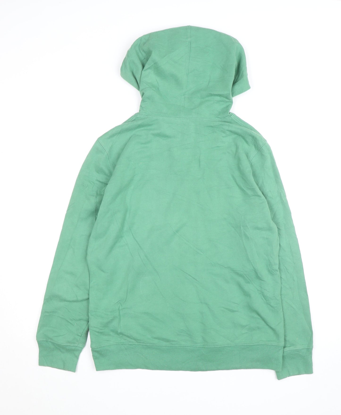 GAP Men’s Green Pullover Hoodie M Logo Fleece Sweatshirt