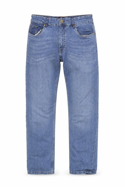 IND/078 Men’s Blue Straight Leg Denim Jeans Size 32 Regular Fit