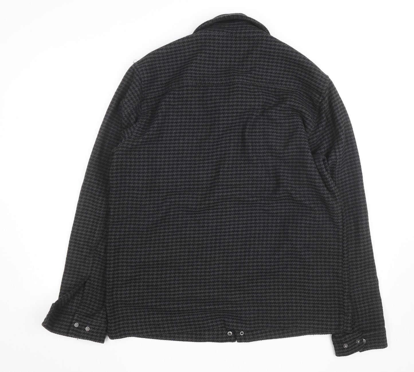 Lyle & Scott Men's Grey Houndstooth Wool Jacket Size M Casual
