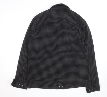Lyle & Scott Men's Grey Houndstooth Wool Jacket Size M Casual