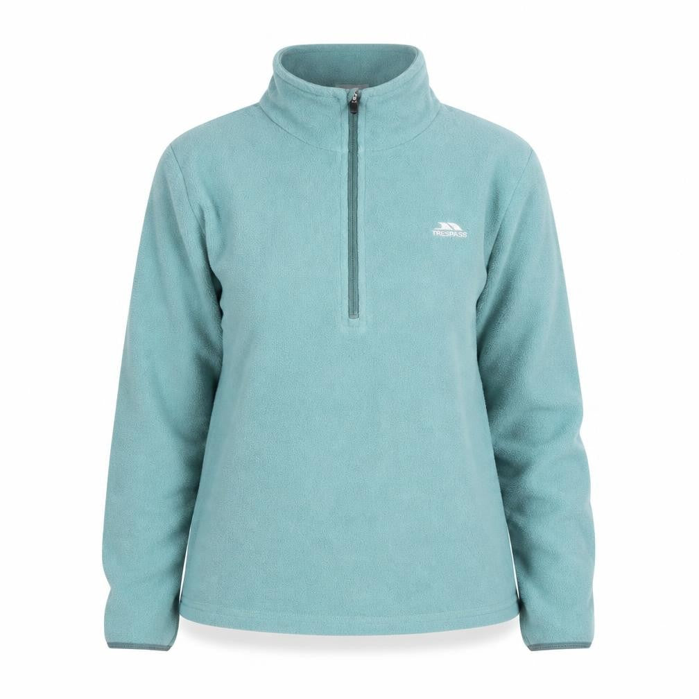 Trespass Teens Green Fleece 1/2 Zip Lightweight Active Jacket 9 Slim