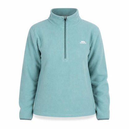 Trespass Teens Green Fleece 1/2 Zip Lightweight Active Jacket 9 Slim