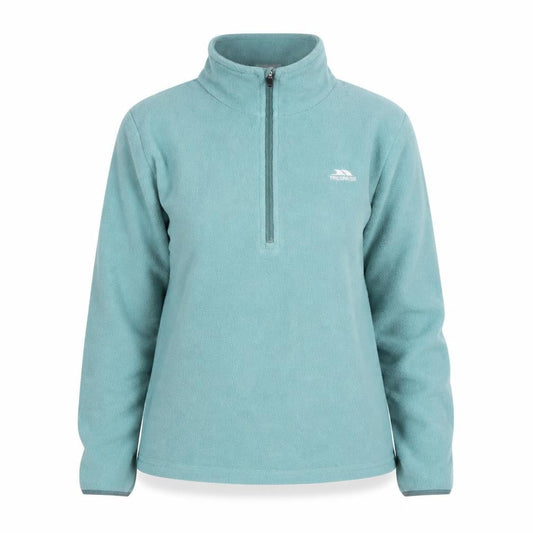 Trespass Teens Green Fleece 1/2 Zip Lightweight Active Jacket 9 Slim
