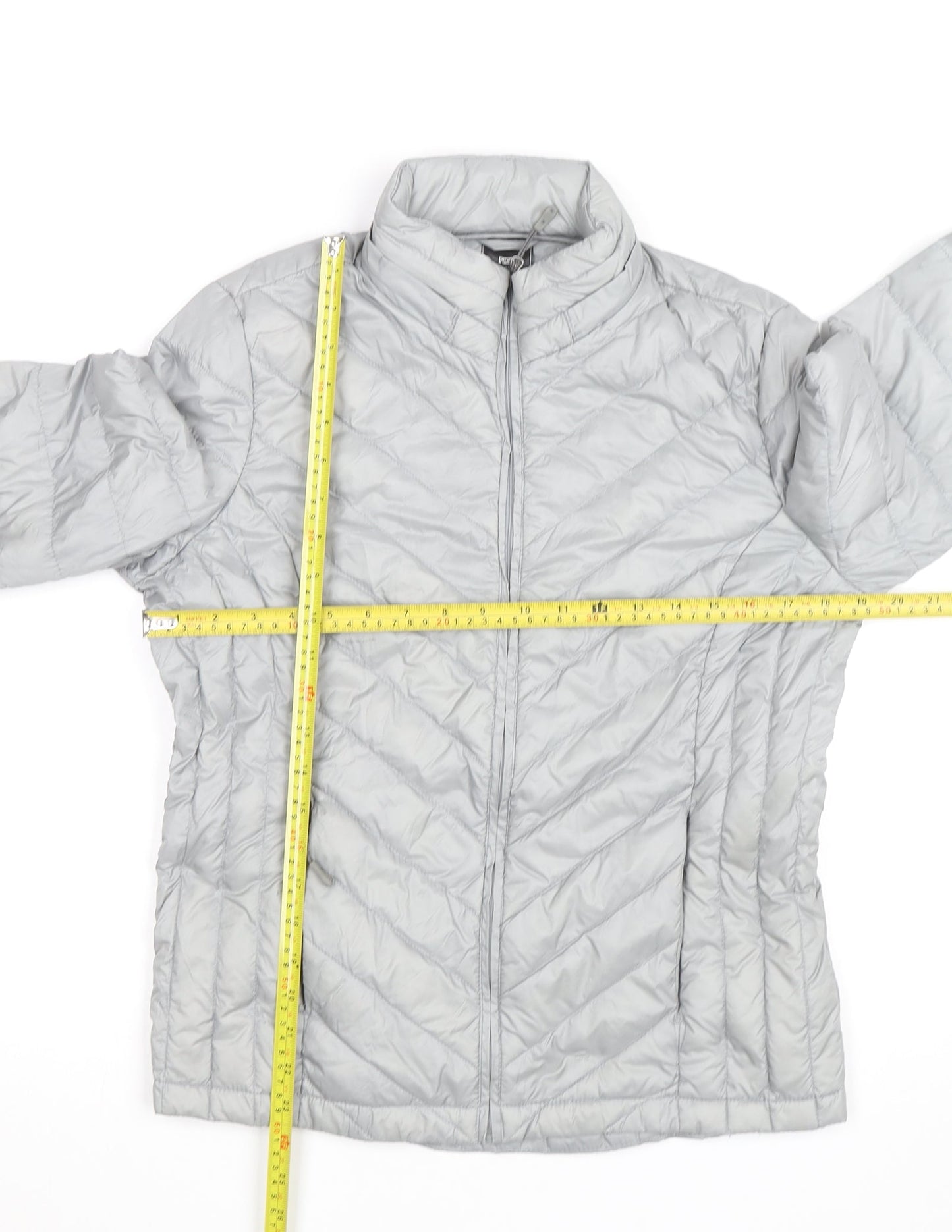 32 Degrees Heat Men's Grey Lightweight Puffer Jacket Size S