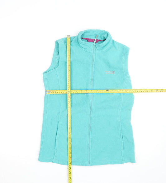 Regatta Women's Blue Fleece Sleeveless Full Zip Outdoor Jacket UK 12