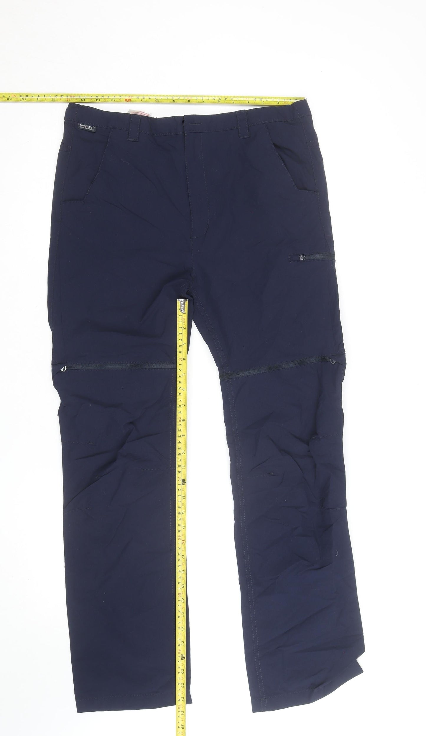 Regatta Women's Blue Convertible Cargo Trousers Size 12 Outdoor Hiking