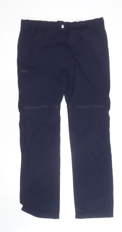 Regatta Women's Blue Convertible Cargo Trousers Size 12 Outdoor Hiking