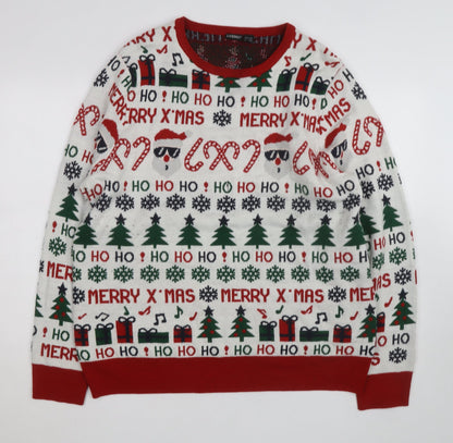 Livergy Unisex Multicoloured Christmas XL Pullover Jumper