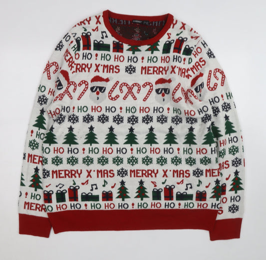 Livergy Unisex Multicoloured Christmas XL Pullover Jumper