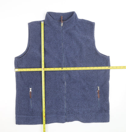 Country Rose Men's Blue Fleece Waistcoat XL Bodywarmer