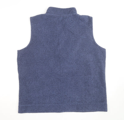 Country Rose Men's Blue Fleece Waistcoat XL Bodywarmer