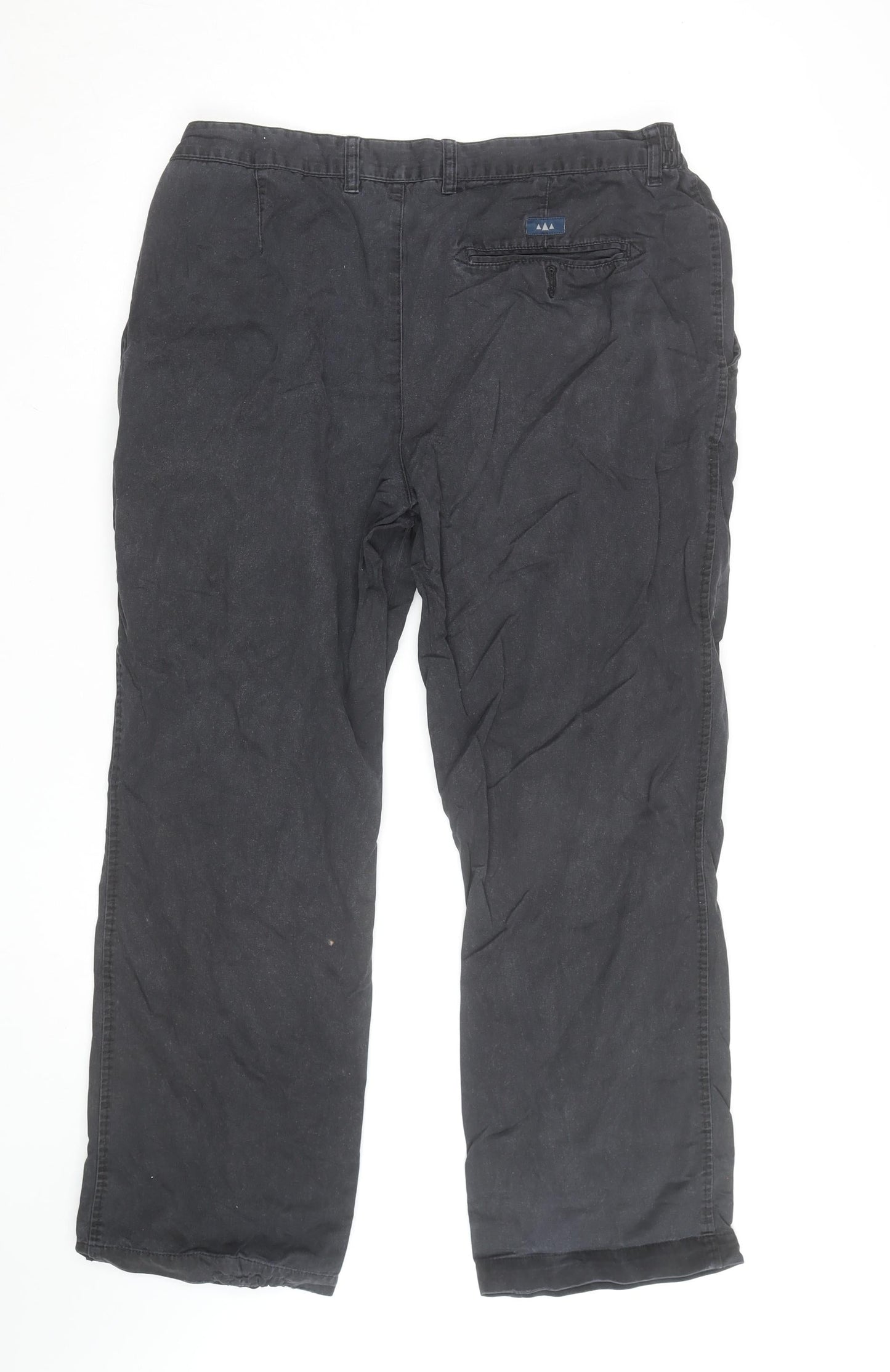Atlantic Bay Men's Black Chino Trousers 36S Regular Fit