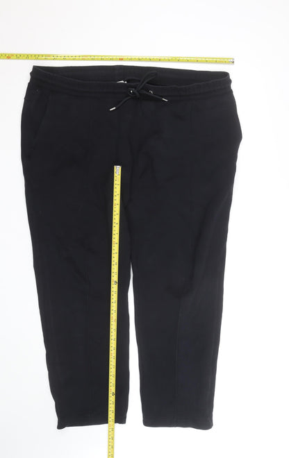Marks and Spencer Men’s Black 2XL Jogger Trousers with Drawstring Waist